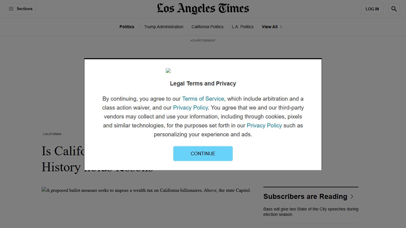Is California's proposed billionaire tax smart policy? History holds lessons - Los Angeles Times
